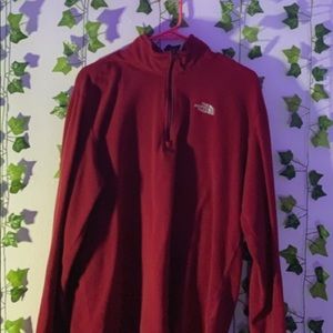 medium sized north face quarter zip up